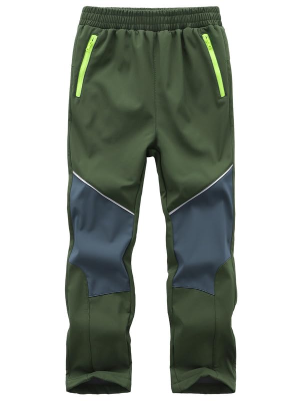 Zzkouine Kinder Softshellhose Schneehose Skihose Warme Hosen Jungen Mädchen Winterhose Outdoorhose W