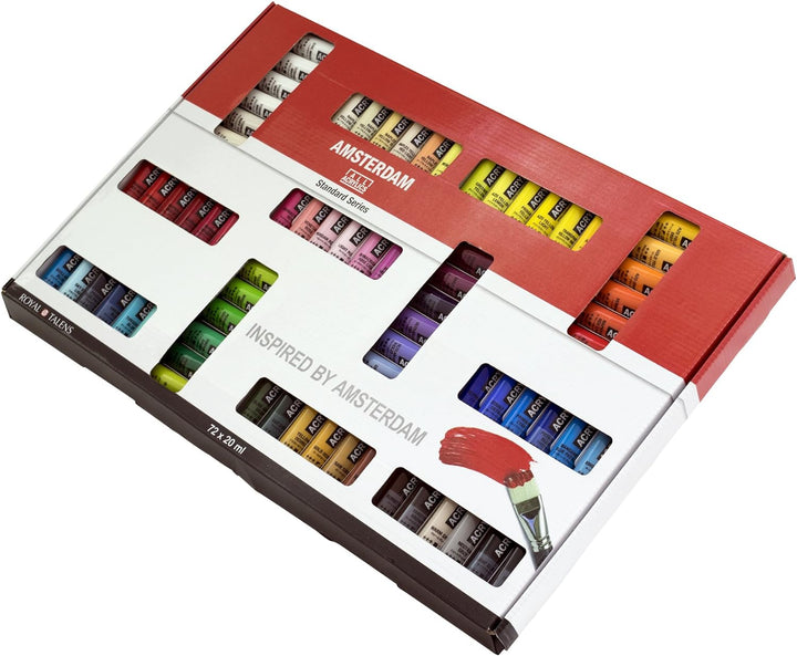 Royal Talens Amsterdam Standard-Farben, 72 Tuben à 20 ml