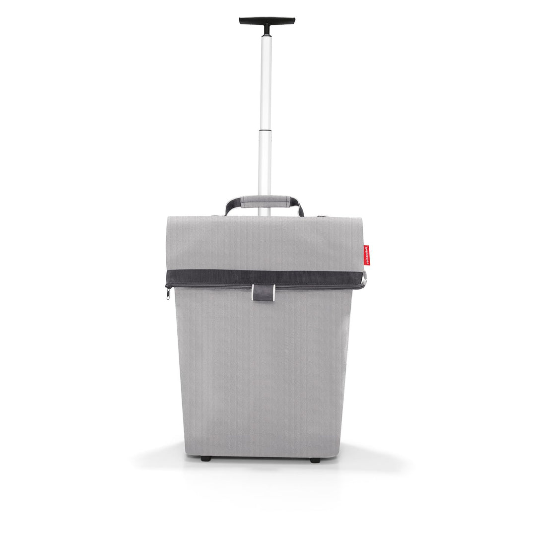 reisenthel Trolley M Tragbarer Einkaufstrolley mit stabilem Aluminiumrahmen, Couleur: Herringbone Gr