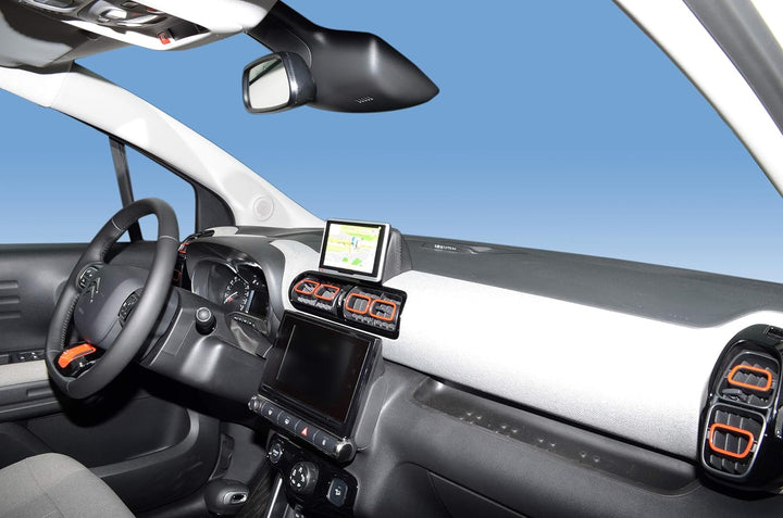 KUDA 7235 Halterung Kunstleder schwarz für Citroen C3 Aircross ab 2017, 7235