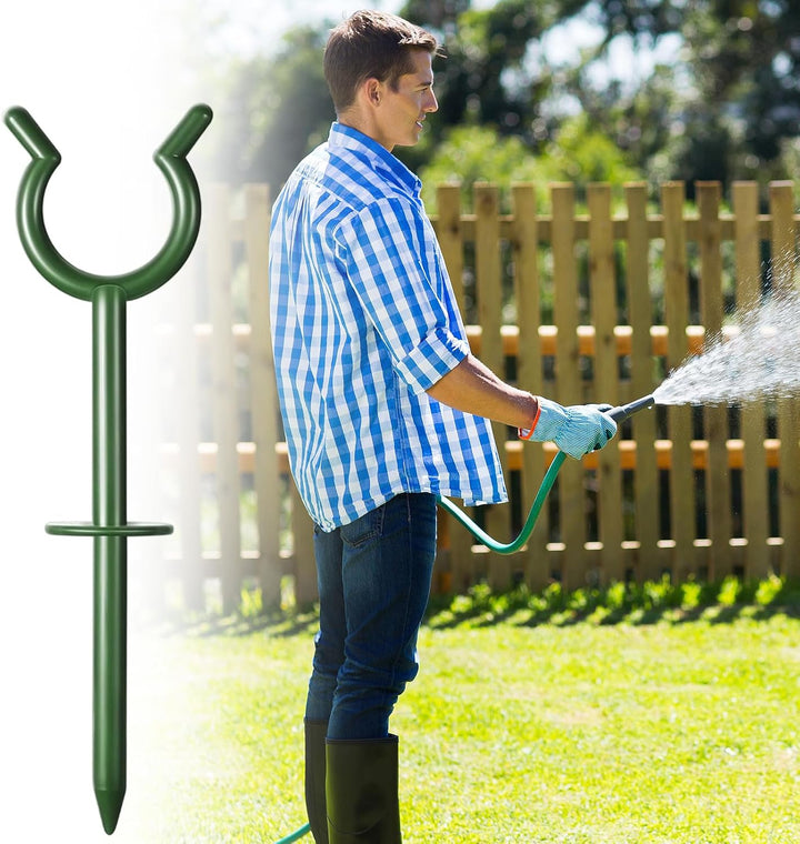 Schlauchführung – 19 x 3,8 cm Schlauchspiess für Rasen und Garten, robuster Pflanzenschutz, Bewässer