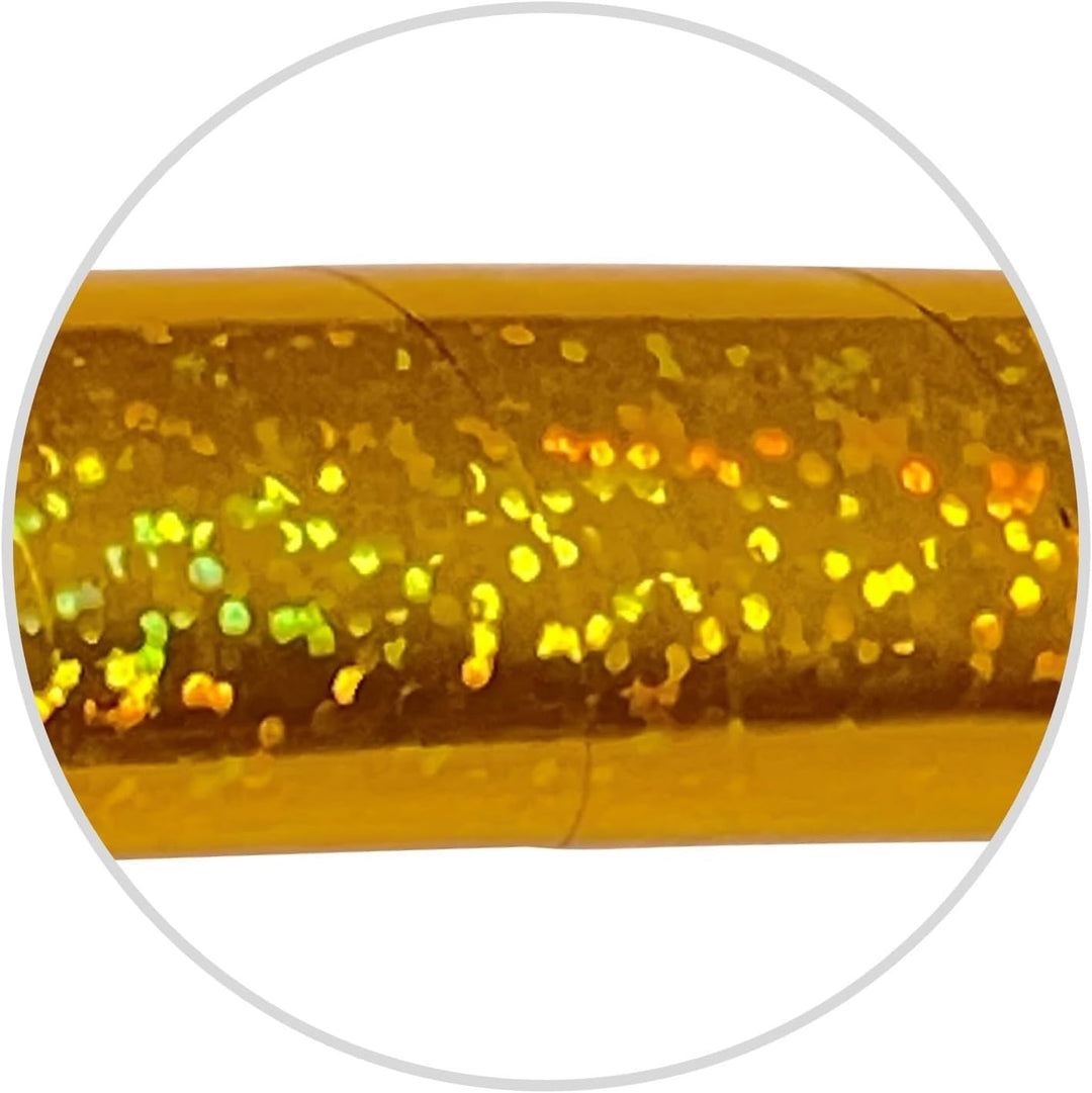 hoopomania Kinder Hula Hoop, Glitter Farben, Ø60/70/80cm Ø60cm Gelb, Ø60cm Gelb