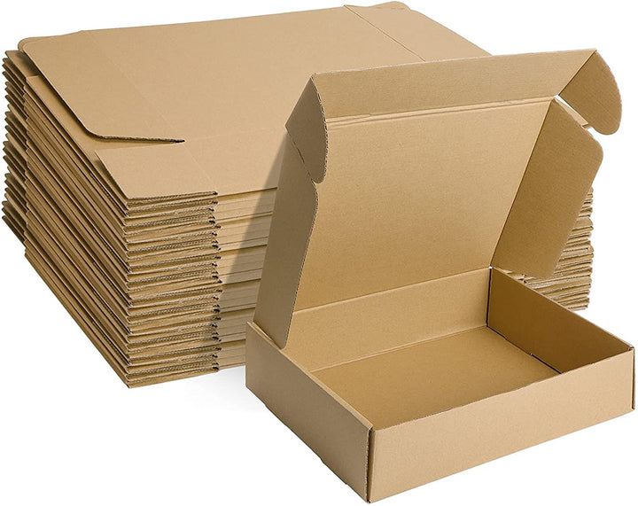 HORLIMER 20 Stück Versandkarton Klein Karton Box, 30,5x22,9x7,6 cm Verpackungskartons aus Wellpappe