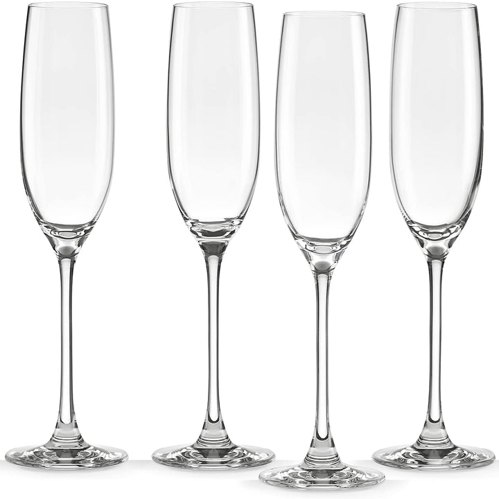 Lenox Tuscany Classics Toastflöten-Set, 4-teilig, Glas, Transparent, 4 Count (Pack of 1), 4 Champagn