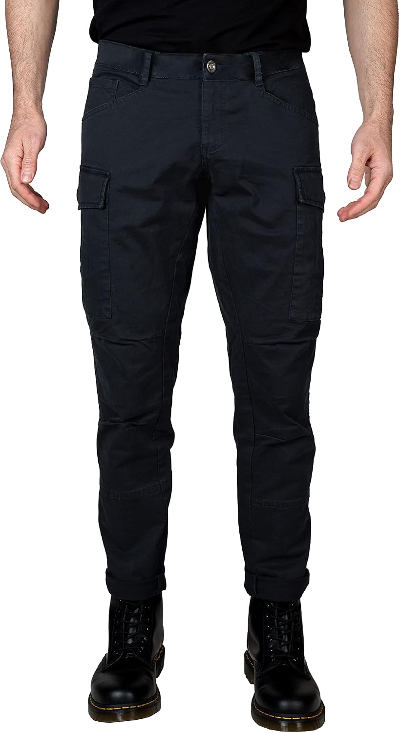 Yazubi Jayden - Herren Cargo Hose - Baumwoll Cargo Jeans 28W / 30L Blau (Deep Well 193713), 28W / 30