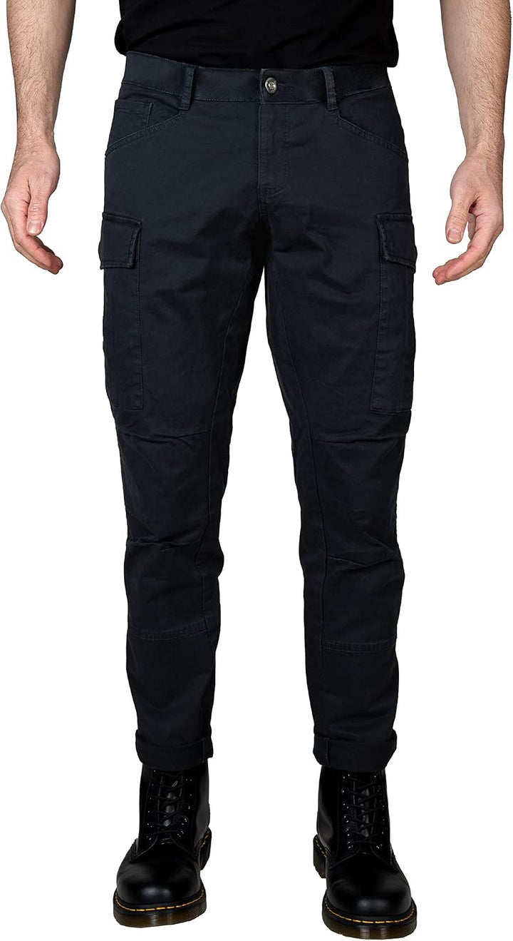 Yazubi Jayden - Herren Cargo Hose - Baumwoll Cargo Jeans 28W / 30L Blau (Deep Well 193713), 28W / 30