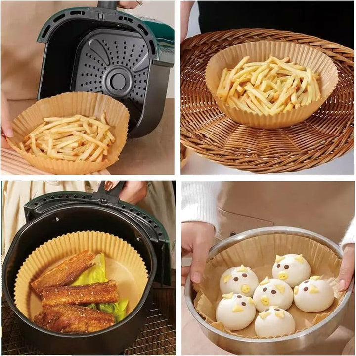 Satz mit 100 Friteuseneinsätzen aus Papier Ø20 cm KLAUSBERG KB-7605