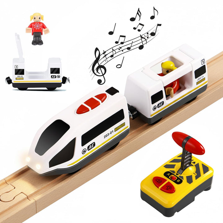 NUOBESTY RC Elektrozug Spielzeug Mini Fernbedienung Kinder Eisenbahn Spielzeug Knopf RC Fahrzeug Ler