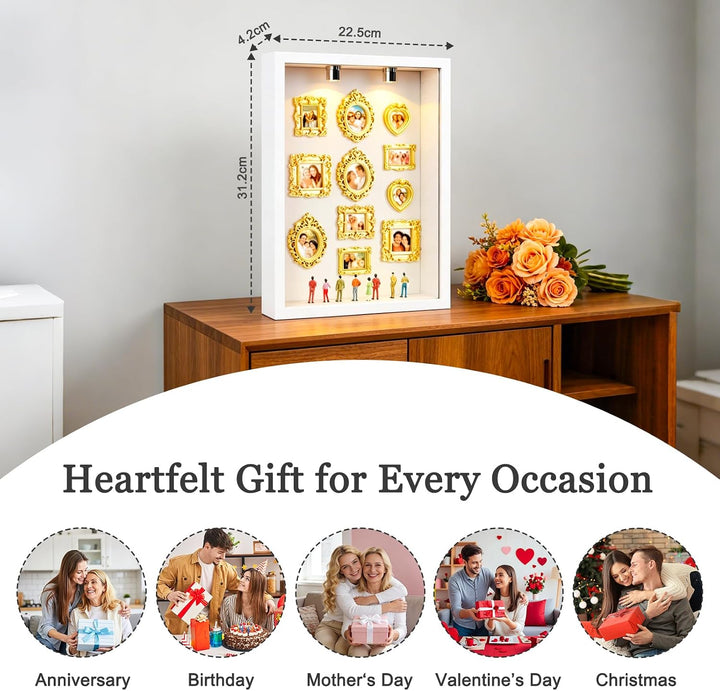DIY Mini Museum Bilderrahmen 31x25 Vintage Kreative Fotobox