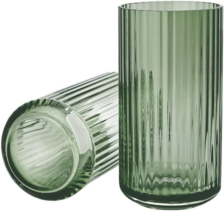 Lyngby Porcelæn Vase H20.5 cm Lyngby aus mundgeblasenem Glas zeitlos, grün H20,5 cm Copenhagen Green