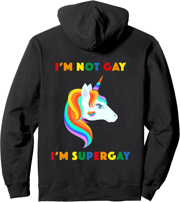 Gay Pride Monat Regenbogen Fahne Sprüche Schwulen LGBTQ Pullover Hoodie
