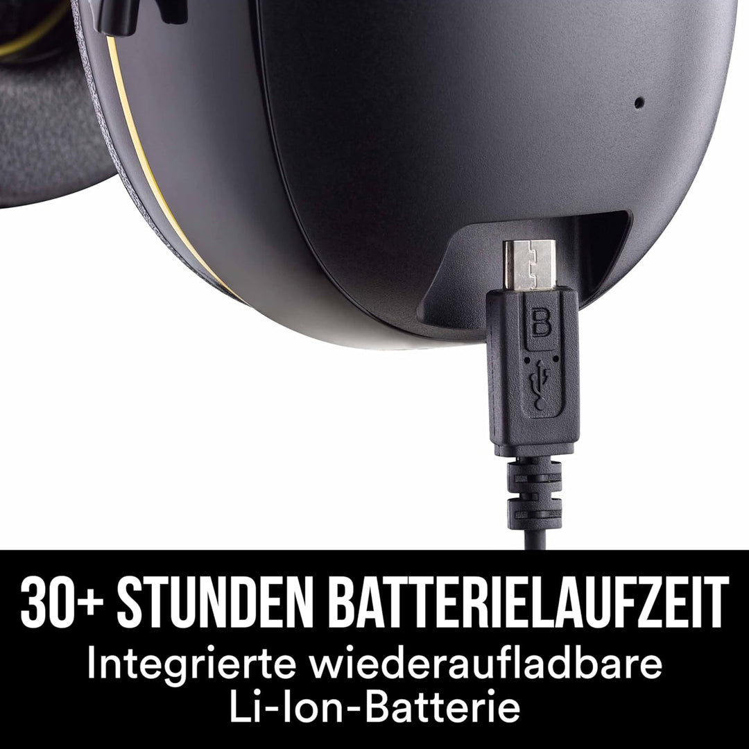 3M WorkTunes Connect 90543EC1, Kabelloser Gehörschutz mit Bluetooth®-Technologie, integriertes Mikro