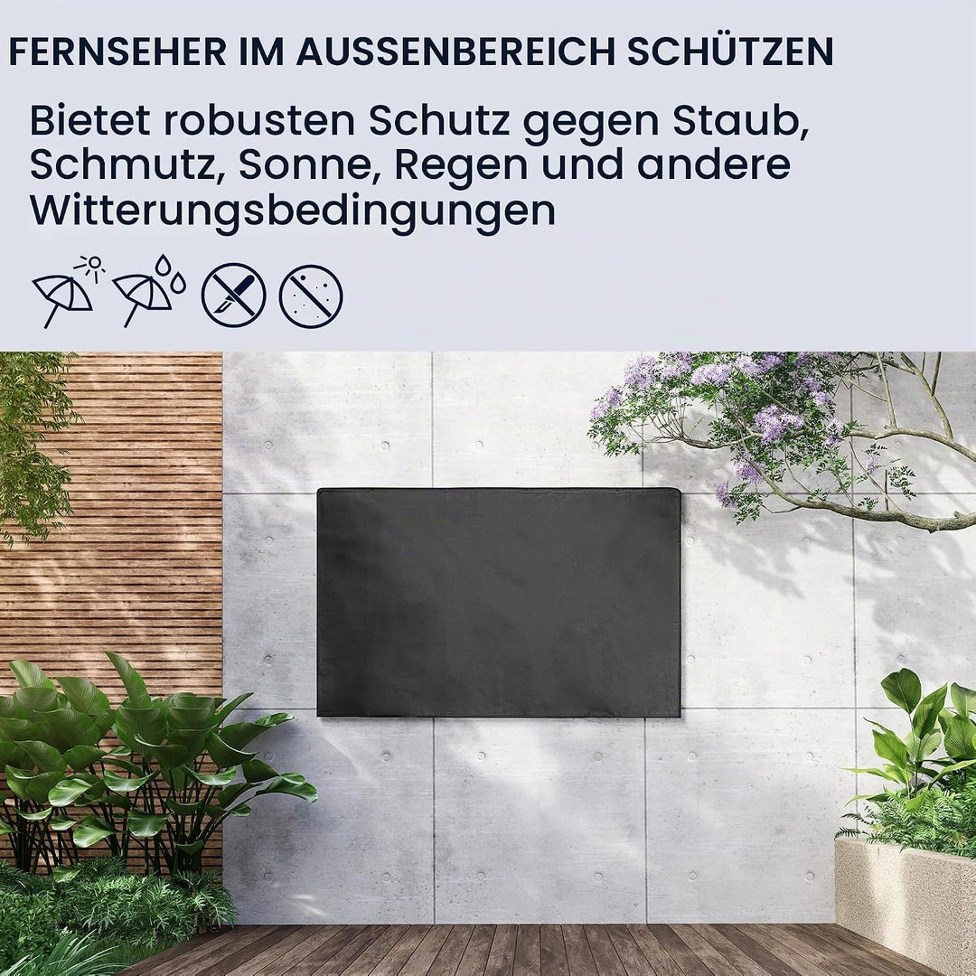 kwmobile 43" TV Outdoor TV Abdeckung - Fernseher Hülle Bildschirmschutz - Schutzhülle wetterfest - S