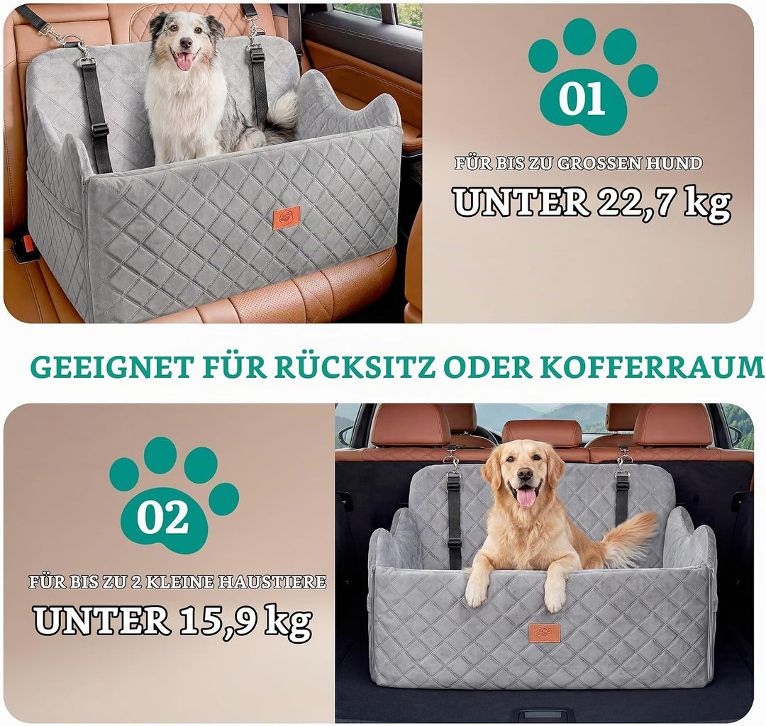 YITAHOME Hundesitz für grosse und mittelgrosse Hunde,Reisebettb Haustiere mit Memory Schaumstoff unt