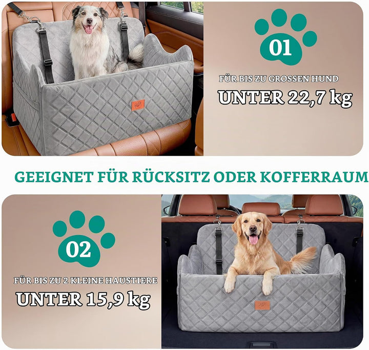YITAHOME Hundesitz für grosse und mittelgrosse Hunde,Reisebettb Haustiere mit Memory Schaumstoff unt