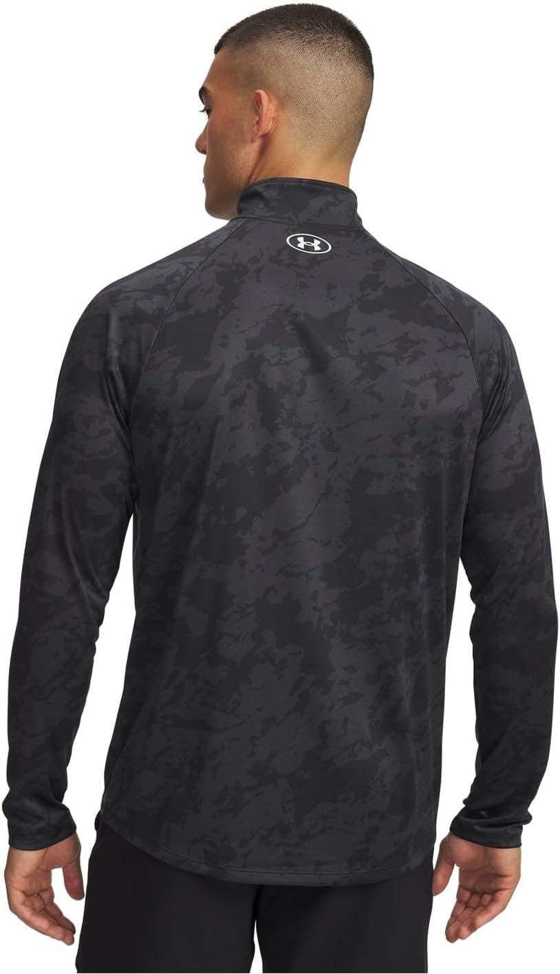 Under Armour Herren UA Tech 1/2 Zip Pullover M (007) Schwarz/Weiss, M (007) Schwarz/Weiß