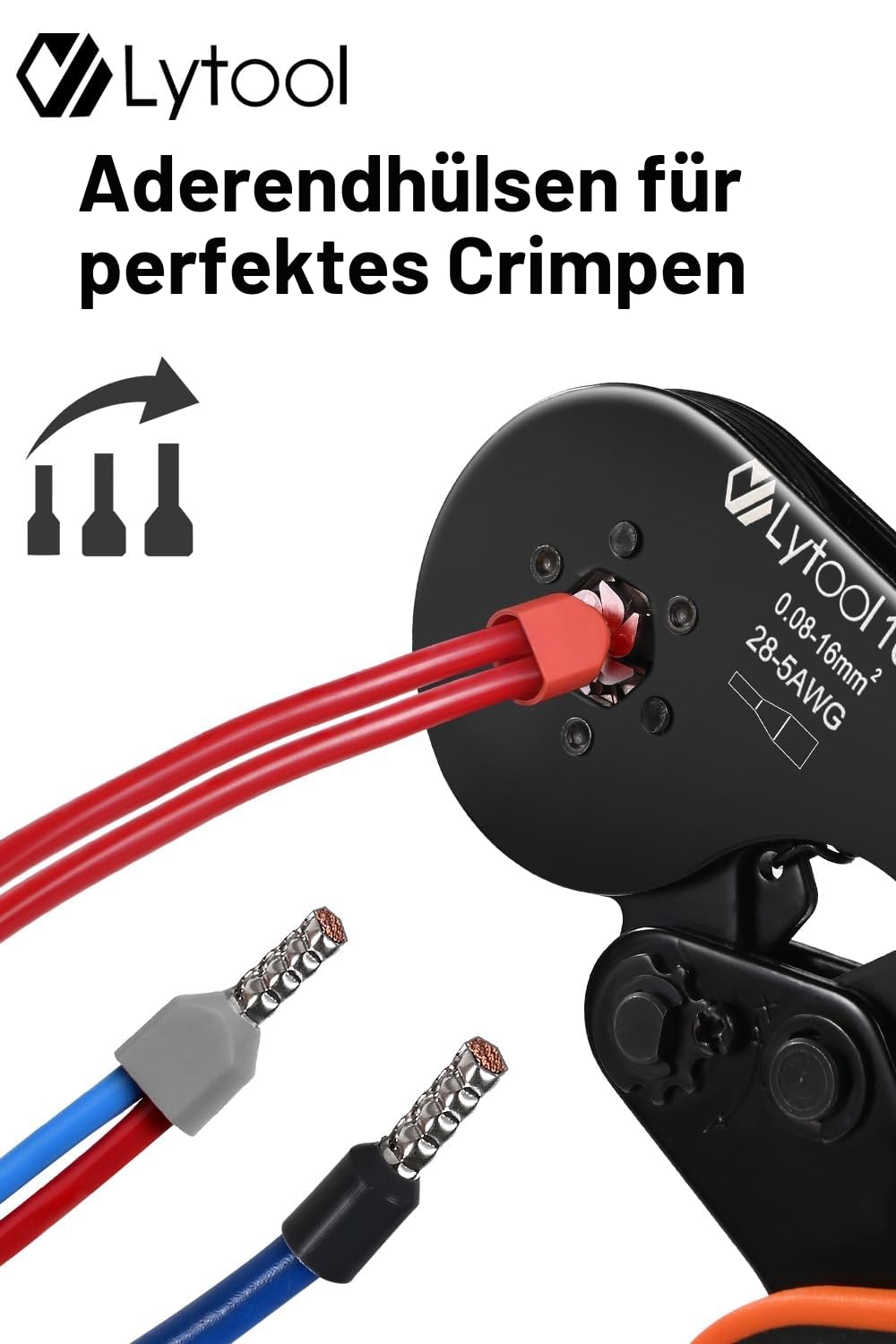 Lytool Twin Aderendhülsen Set - Zwillingaderendhülsen Set Doppelte Aderendhülsen 1200 Teile (0,3-16m