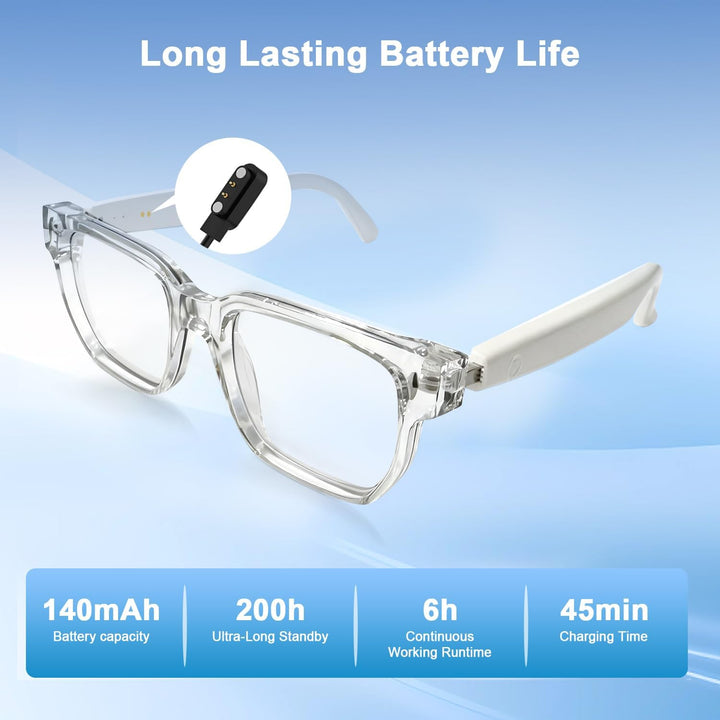 2026 AI Smart Brille Für Reisen, Meetings und Business | 160+ Sprachen, Farbwechsel-Linsen, Integrie
