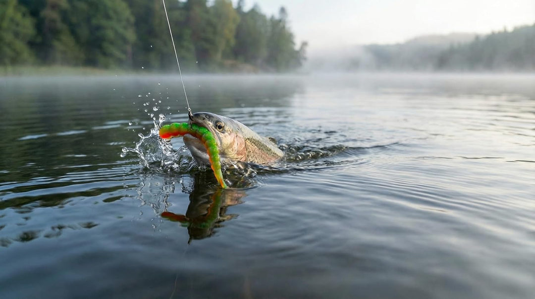 Zite Fishing Curly Viper Forellen Gummiköder 8 STK, 6,5cm - Schlangenartiger Forellenköder - UL Ange