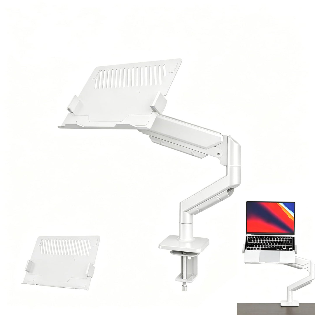 Laptop Arm,2-In-1 Monitorhalter Mit Laptopablage, Belastbar Bis 10 Kg,Verstellbarer Laptoparm,Kompat