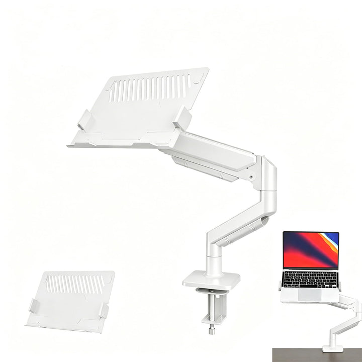 Laptop Arm,2-In-1 Monitorhalter Mit Laptopablage, Belastbar Bis 10 Kg,Verstellbarer Laptoparm,Kompat