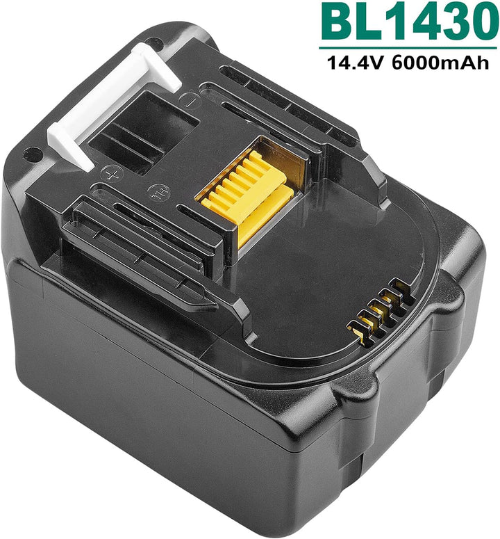 LabTEC BL1430 Lithium Akku 14.4V 6000mAh Ersatz für Makita BL1440 BL1440B BL1450 BL1415 194066-1 194