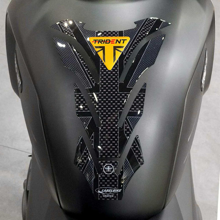 LABELBIKE 3D Aufkleber Motorrad Tankpad kompatibel mit Triumph | Trident 660 Union Jack 2021-2026, H