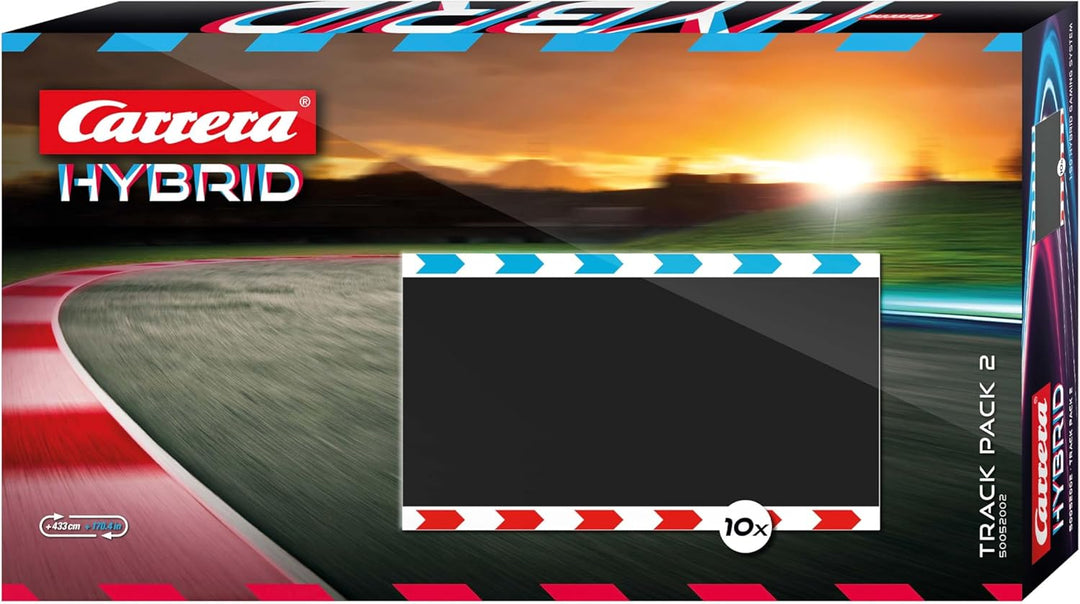 Carrera Hybrid Track Pack 2 – Erweiterungsset für Rennbahnen mit robustem Zubehör und zusätzlichen S