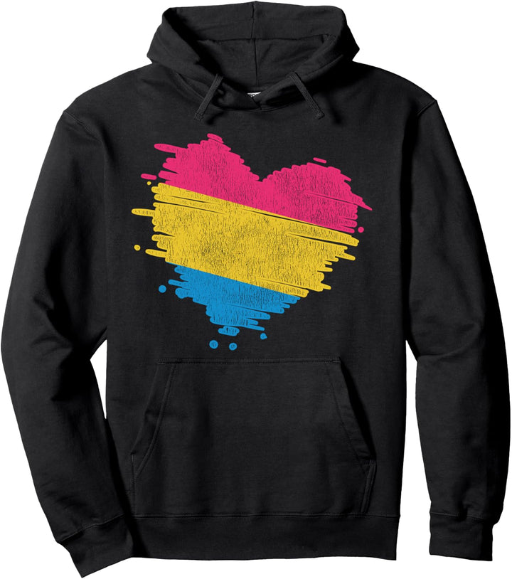 LGBT Pansexuell Flagge Herz Geschenk Pansexuell Pullover Hoodie