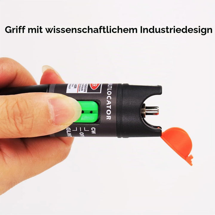 2 Stück Visual Fault Locator 30 km, Fiber-Optic-Kabel-Tester mit rotem Lichtstift, VFL mit 2,5 mm Un