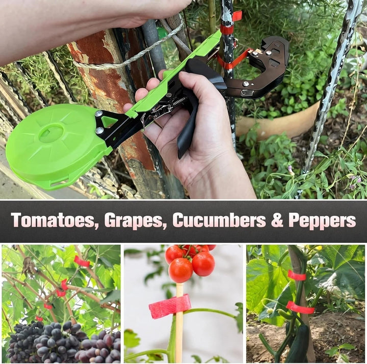 Professionelle Pflanzen Bindezange für Weinberg Tomaten Gurken, Pflanzenbindemaschine ideal für Gärt