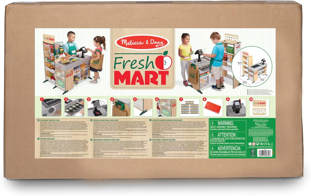 Melissa & Doug Lebensmittelgeschäft Spielzeug | Rollenspiel | Holzspielzeug | Grosse Spielsets für K