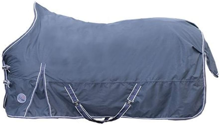 HKM Weidedecke Highneckdecke -Starter- 600D 11657 mit glattem mit Polarfleece dunkelblau (135), 135