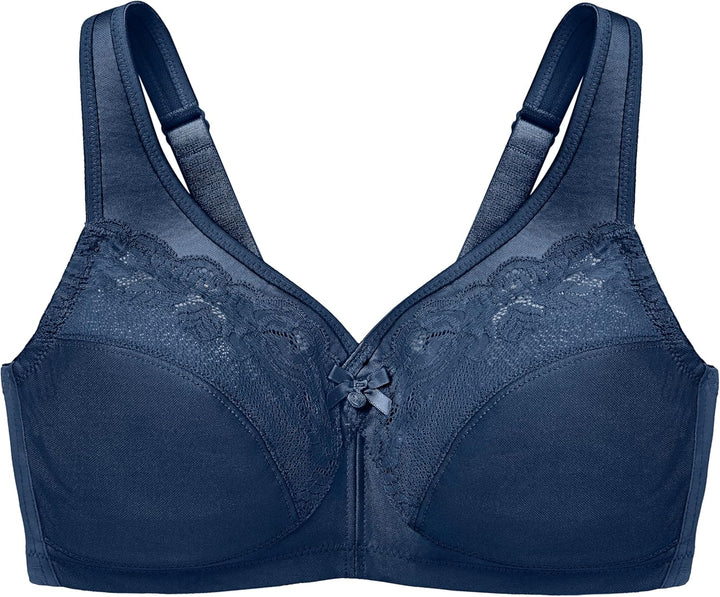 Glamorise Damen Minimizer Bra 80C Blau, 80C Blau