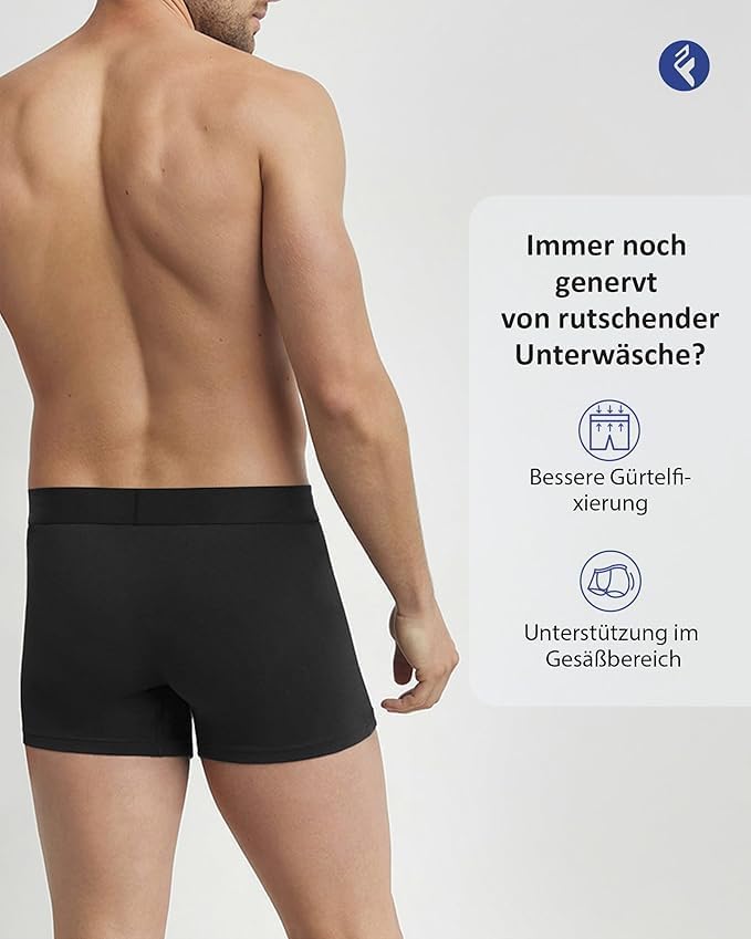 Fullluwaa Boxershorts Herren 12er Pack - Business Men Retroshorts Männer Trunks Baumwolle Unterwäsch