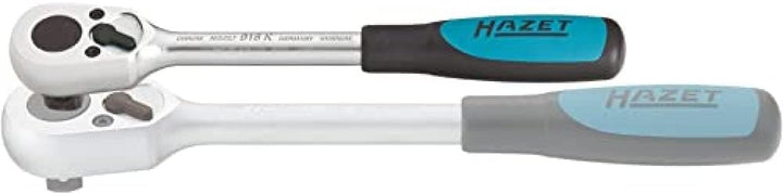 HAZET Umschaltknarre (1/2 Zoll Vierkant, 32 Zähne, extra kurz: 199 mm) 916K 1/2 Zoll kurz, 1/2 Zoll