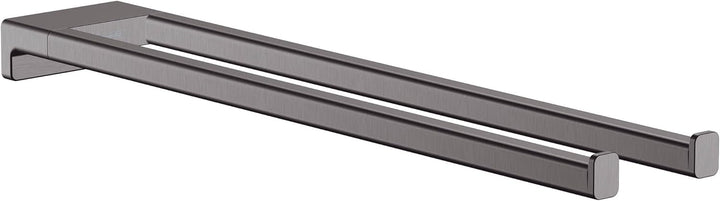 hansgrohe Handtuchstange AddStoris, Handtuchhalter 44.5cm, Badetuchhalter, Brushed Black Chrome Brus