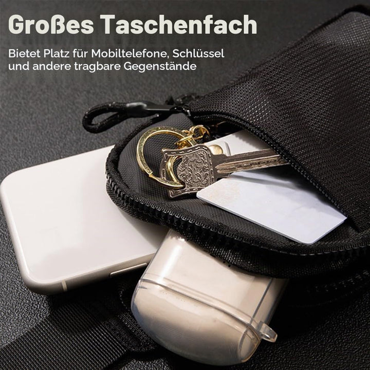 Sling Bag Umhängetasche Damen/Herren, Anti-Diebstahl Crossbody Tasche Dunkelblau, L, Dunkelblau, L