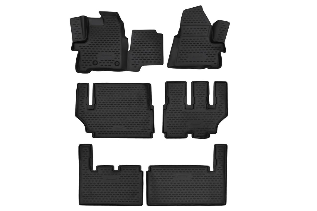 Element 3D Gummimatten Passgenaue Fussmatten Ford Tourneo Custom 9sitze 2013-6tlg