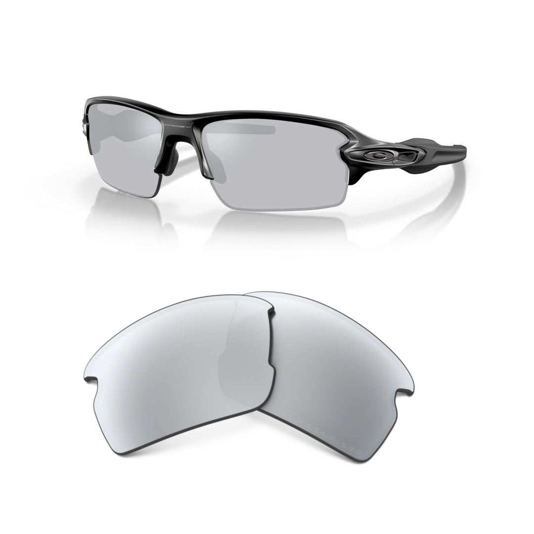 Oakley Original Flak 2.0 OO9295 Ersatzgläser für Damen und Herren, inklusive Oakley Mikrofasertuch T