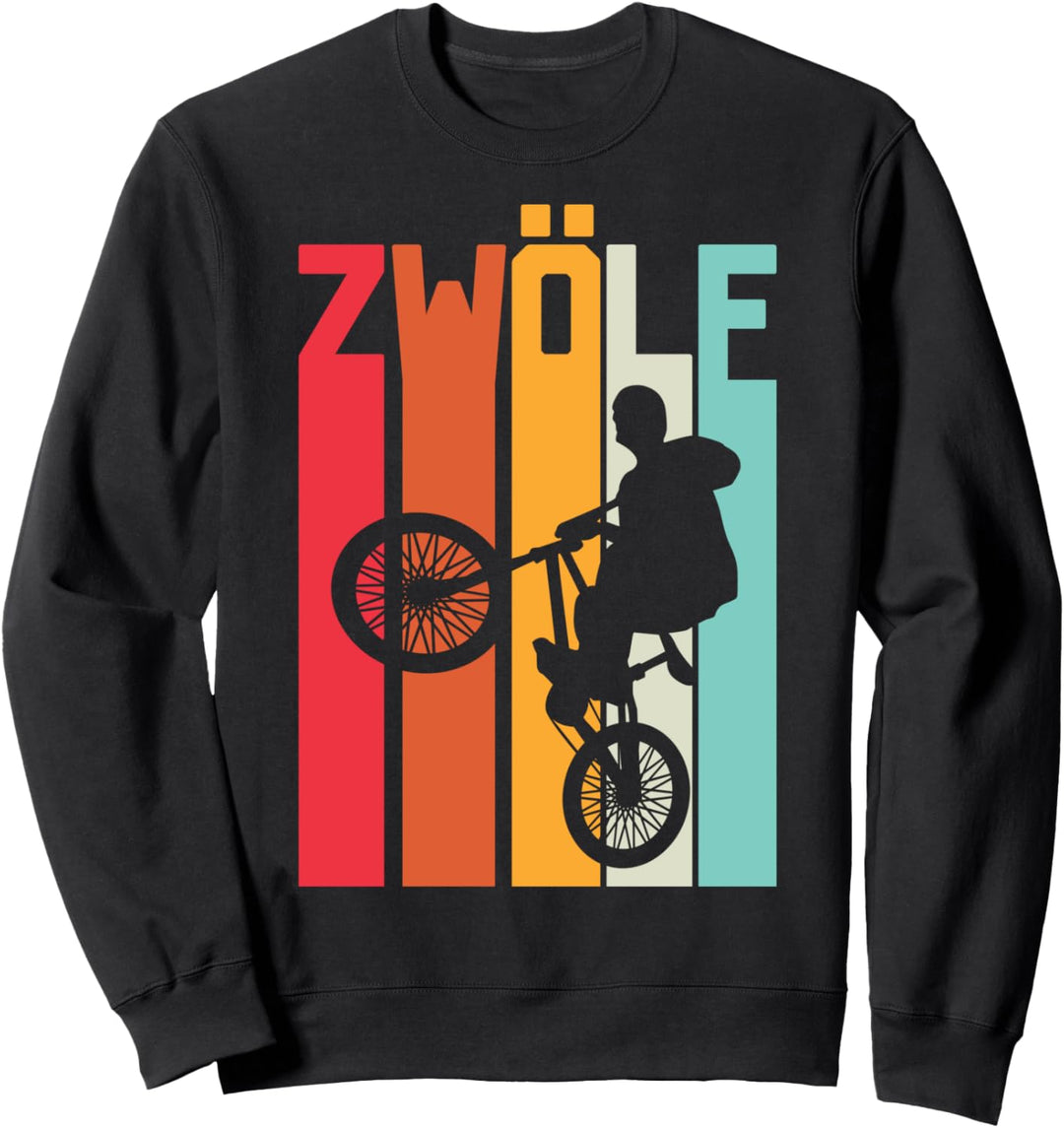 12. Geburtstag Geschenk Jungs Kinder Vintage BMX Fahrer Fan Sweatshirt