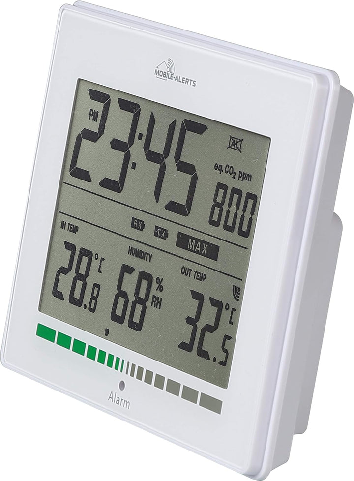 technoline MA10402 Luftgütemonitor, misst die Luftqualität, Alarm via LED bei schlechtem ppm-Wert =