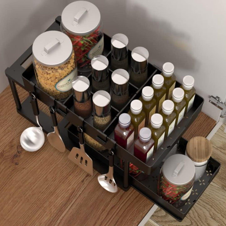 OHMG Schiebeschrank Korb herausziehen Organizer Schublade, küchen küchenschrank organizer,spülbecken