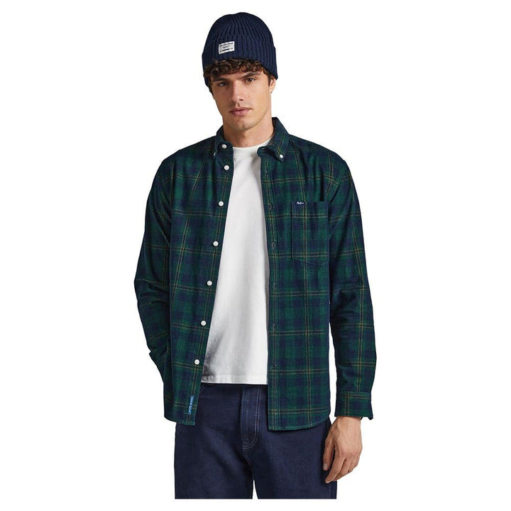 Pepe Jeans Herren Cale Hemd M Grün (Regent Green), M Grün (Regent Green)