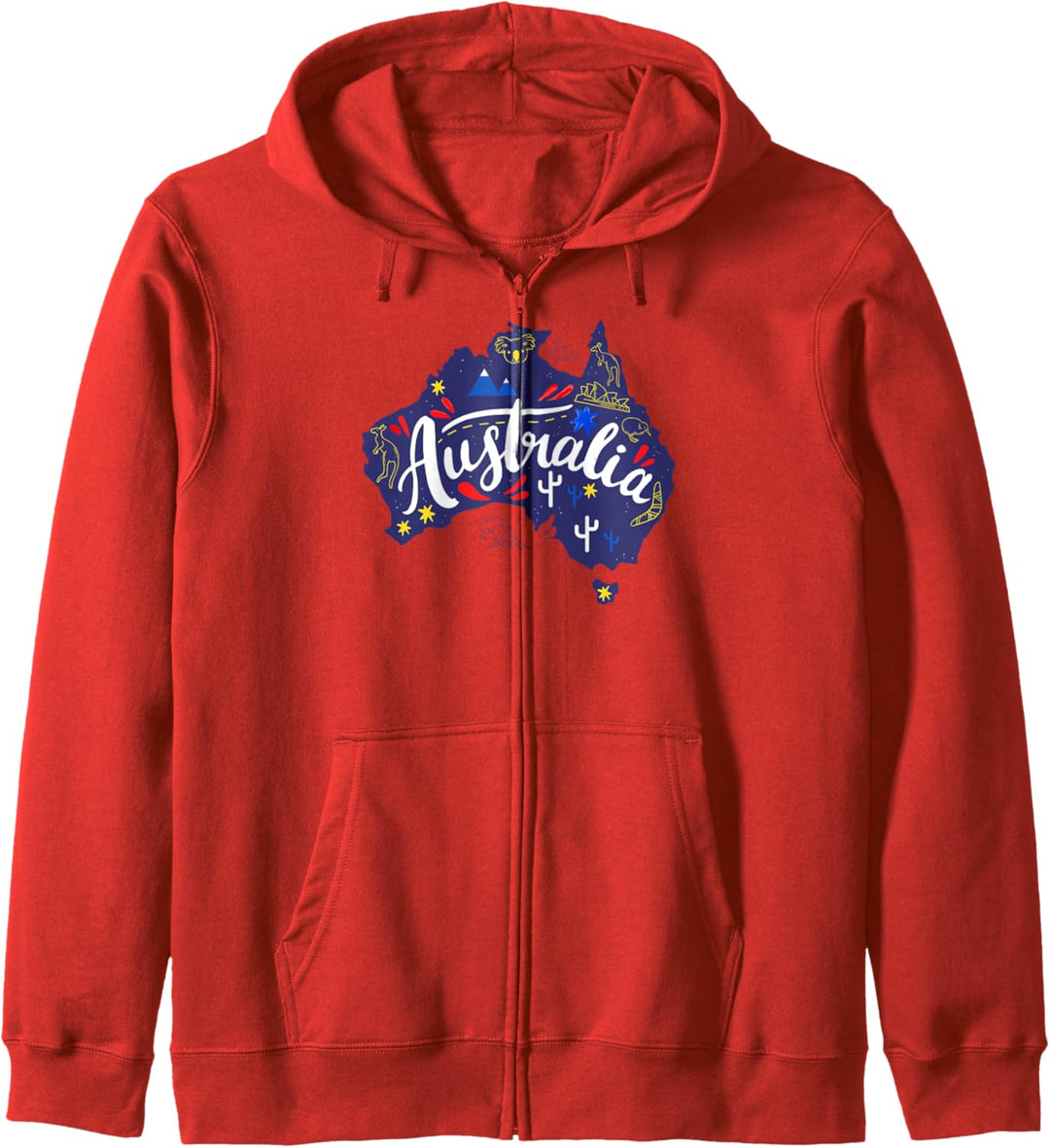 Australien Karte Reise Aussie Down Under Australian Home Kapuzenjacke