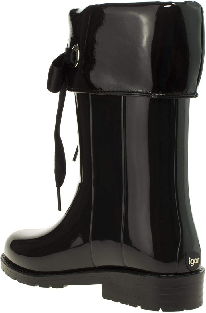IGOR CAMPERA Lackleder Wasserstiefel W10114 33 EU Schwarz, 33 EU Schwarz