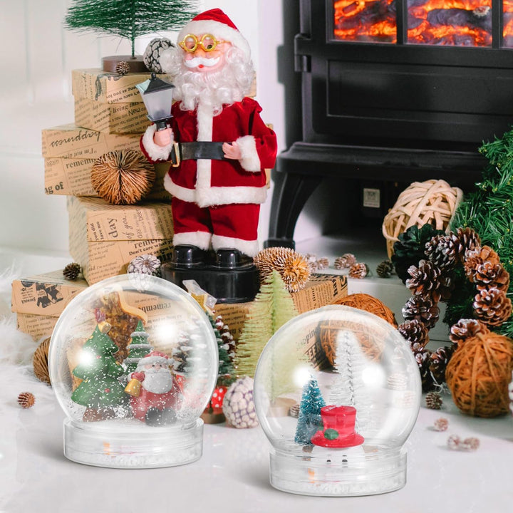 Operitacx 10 StüCk Schneekugel Weihnachten Selber Machen Mit Schraubverschluss, Transparent Schneeku