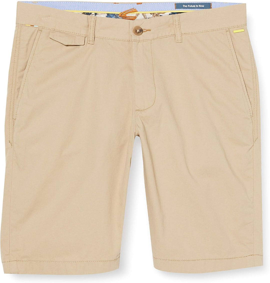 camel active Herren Bermuda Chino Hose 25 Beige, 25 Beige