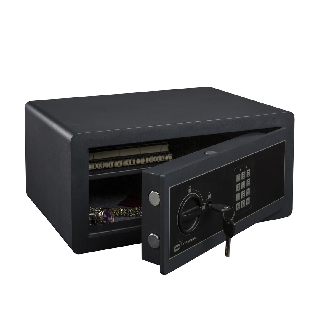 STANDERS - Elektronischer Safe - 20L - 30 x 43 x 20 cm - Wandtresor - Code-Safe - 2 Sicherheitsschlü