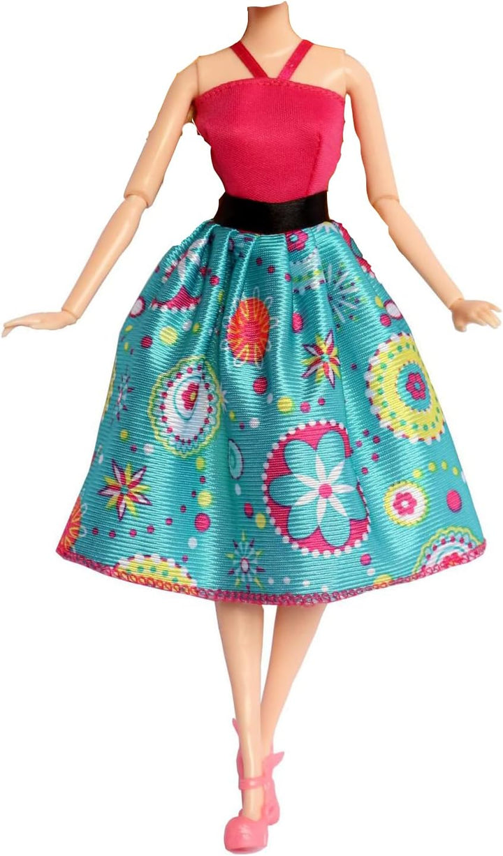 5 Sets Kleidung Frühlingskleider + Hosen Schuhe Windjacke Langarm Mantel Mode für 29 cm Puppe Zubehö